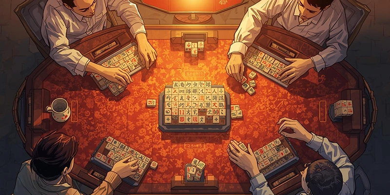 Bàn chơi Đường Mạt Chược với rút và đánh bài