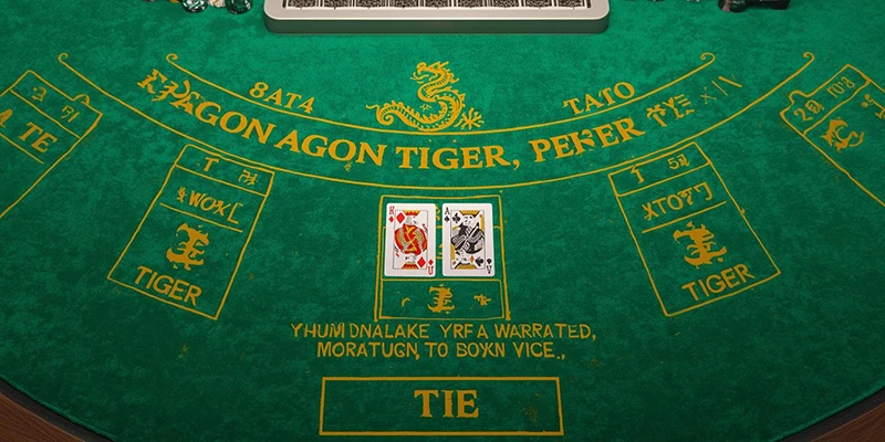 Bàn chơi Rồng Hổ với vị trí cược cơ bản