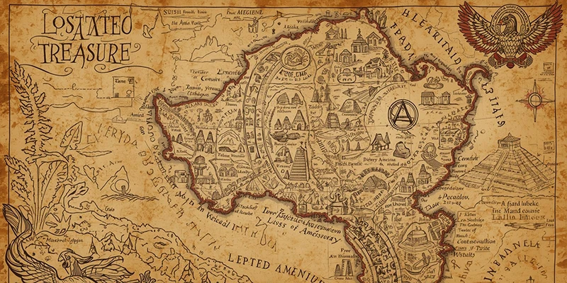 Bản Đồ Cổ Vị Trí Kho Báu Aztec Ẩn Giấu