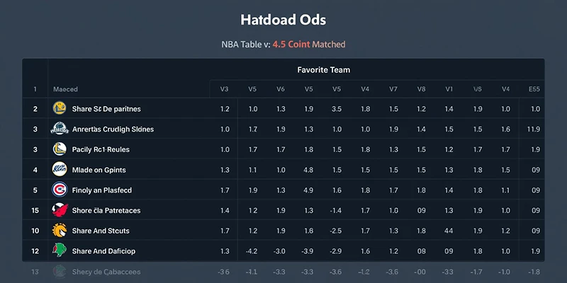 Bảng kèo chấp điểm NBA với handicap 4.5