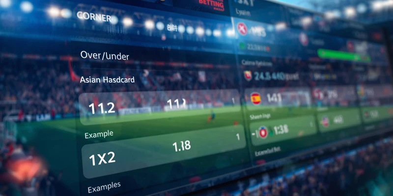 Bảng kèo phạt góc over under và handicap châu Á