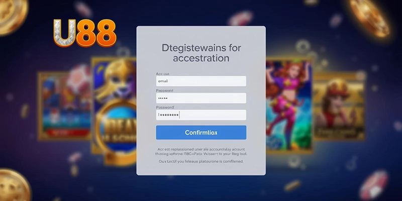 Giao diện đăng ký tài khoản chơi Nổ Hũ