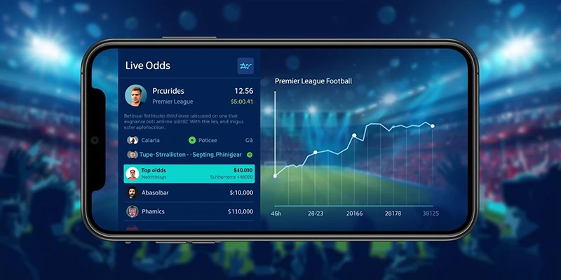 Giao diện kèo rung cập nhật live trận đấu bóng đá