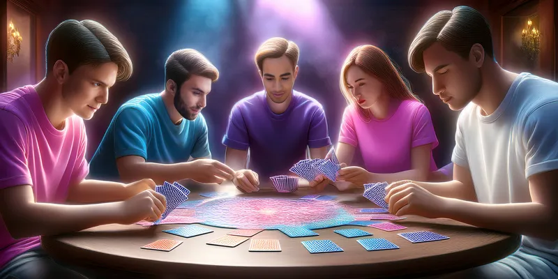 Không khí vui vẻ khi bạn bè cùng nhau chơi bài phỏm