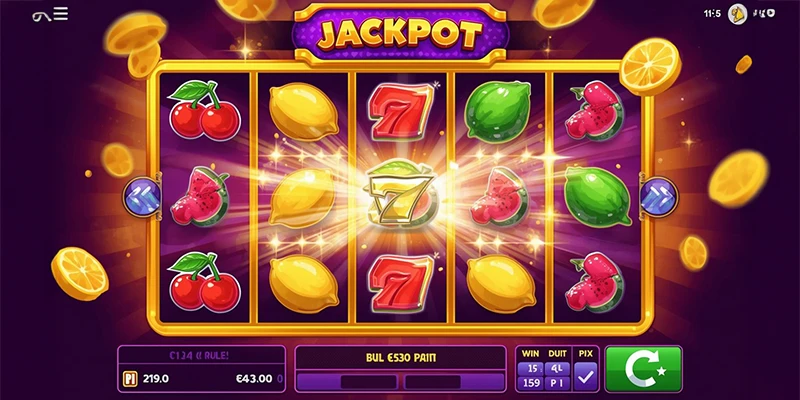 Máy slot nổ hũ kích hoạt jackpot với quy tắc hiển thị