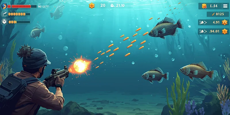 Người chơi áp dụng mẹo bắn cá nhỏ trong Bắn Cá Online