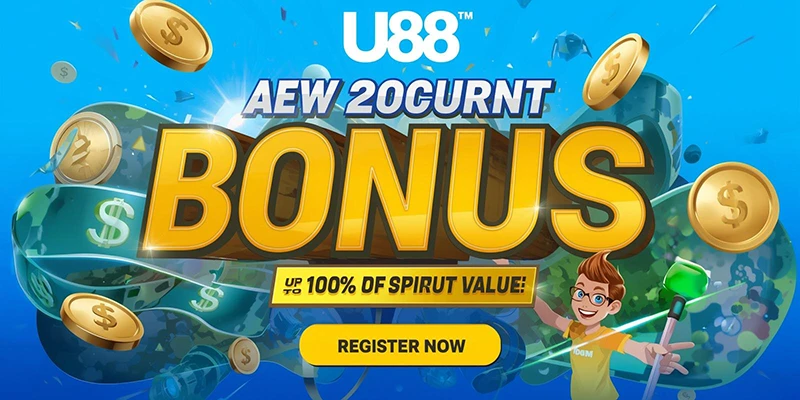 Banner thưởng đăng ký tài khoản U88 cho thành viên mới