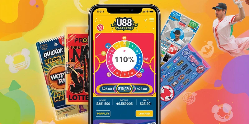 Giao diện các loại xổ số phổ biến trên U88