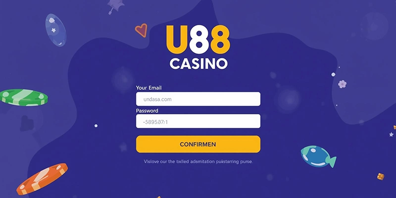 Giao diện đăng ký tài khoản Casino U88