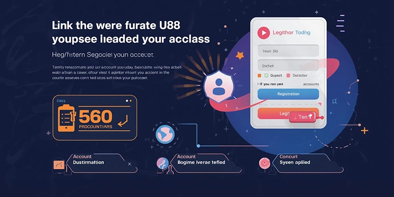 Giao diện đăng ký U88 với các bước cơ bản