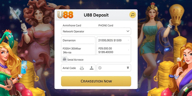 Nhập thông tin thẻ cào để nạp U88